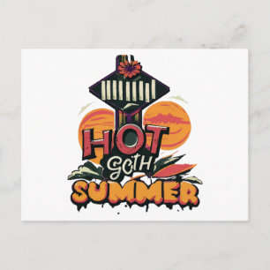 Heiße Goth-Sommer-Chic Postkarte