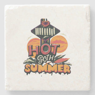 Heiße Goth-Sommer-Chic  Steinuntersetzer