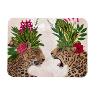Heiße Haus-Leoparden   ein Paare Magnet