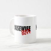 Heiße Hausfrau (Schwarzes) Kaffeetasse (Vorderseite Links)