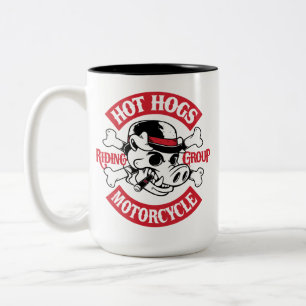 Heiße Hogs™ Klassiker-Tasse Zweifarbige Tasse