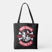 Heiße Hogs™ klassische schwarze doppelseitige Tasche (Rückseite)
