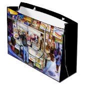 Heiße Hündin, New York City Große Geschenktüte (Rückseite Schrägansicht)