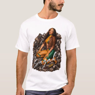 Heiße Inde-Heldin Pin-Up-Heldin T-Shirt