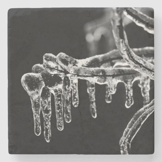 heiße Jahreszeit Steinuntersetzer (Vorderseite)