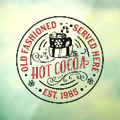 Heiße Kakao altmodisch Fensteraufkleber (Blatt 3)