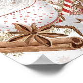 Heiße Kakao-Bar Weihnachtskekse Poster (Ecke)