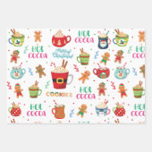 Heiße Kakao, Ingwer Cookies Geschenkpapier Set (Vorderseite 2)