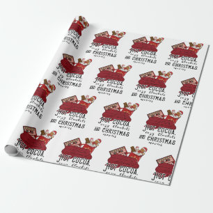 Heiße Kakao-Kuscheldecken und Weihnachtsfilme süß Geschenkpapier