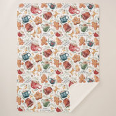 Heiße Kakao Lebkuchen Kekse Rustikale Weihnachten Sherpadecke (Vorderseite)