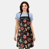 Heiße Kakao Lebkuchen Kekse Rustikale Weihnachtsfe Schürze (Getragen)