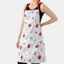 Heiße Kakao- und Candy-Canes Schürze