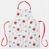 Heiße Kakao- und Candy-Canes Schürze (Vorderseite)