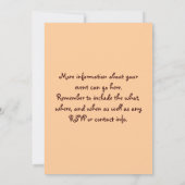 Heiße Kakao-und Eibisch-Einladung Einladung (Rückseite)