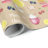 Heiße Kakao und gute Wünsche Geschenkpapier (Rolleneckpunkt)