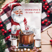 Heiße Kakao und heitere Personalisierte Weihnachte Geschirrtuch