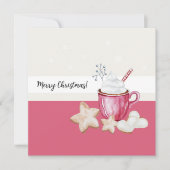 Heiße Kakao und Kekse Wasserfarbe (Vorderseite)