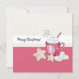 Heiße Kakao und Kekse Wasserfarbe