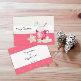 Heiße Kakao und Kekse Wasserfarbe Einladung