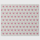 Heiße Kakao und Kekse Wasserfarbe Geschenkpapier (Flach)