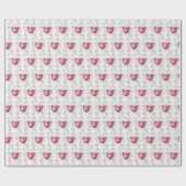 Heiße Kakao und Kekse Wasserfarbe Geschenkpapier (Flach)