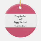 Heiße Kakao und Kekse Wasserfarbe Keramik Ornament (Hinten)