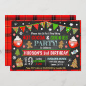 Heiße Kakao- und Keksfeste Einladung (Vorne/Hinten)