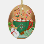 Heiße Kakao-und Lebkuchen-Verzierung Keramikornament (Rechts)