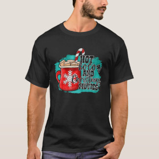Heiße Kakao- und Weihnachtskekse und Milchspass T-Shirt