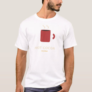 Heiße Kakao Wetter Winter T-Shirt