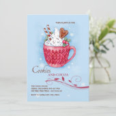 Heiße Kakaoeinladung Einladung (Stehend Vorderseite)
