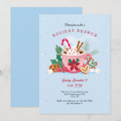 Heiße Kakaofeiertage Einladung (Vorne/Hinten)