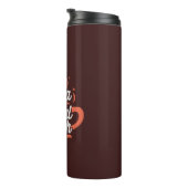 Heiße Kakaoform und psychische Gesundheit Thermal Thermosbecher (Nach rechts gedreht)