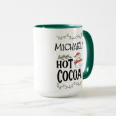 Heiße Kakaojause Schneemann für Kinder und Individ Tasse (VorderseiteRechts)