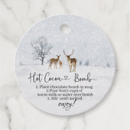 Heiße Kakaombombe Hirsche Familie und Baby es ist  Geschenkanhänger