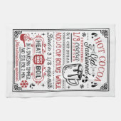 Heiße Kakaorezeptur | Bauernhof Geschirrtuch (Horizontal)