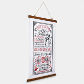 Heiße Kakaorezeptur | Bauernhof Wandteppich Mit Holzrahmen (Gewinkelt)