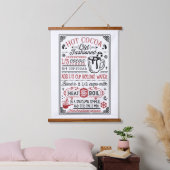 Heiße Kakaorezeptur | Bauernhof Wandteppich Mit Holzrahmen (Schlafzimmer)