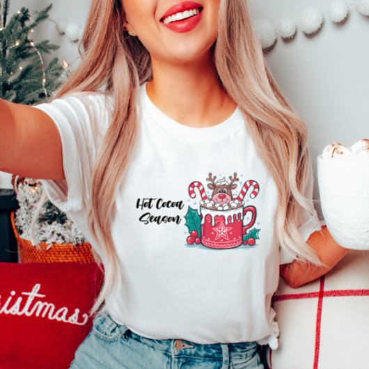 Heiße Kakaosaison Weihnachten T - Shirt