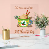 Heiße Kakaoschokolade - Bar Acrylschild (Hochzeit)