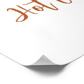 Heiße Kakaoschokolade Bar Schildkröte Poster (Ecke)