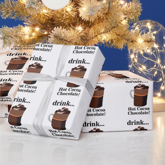 Heiße Kakaoschokolade Geburtstag Geschenkpapier (Feiertage)