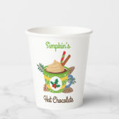 Heiße Kakaoschokolade Pappbecher (Vorderseite)