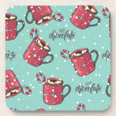 Heiße Kakaoweihe | Christmas Cork Untersetzer Set (Vorderseite)