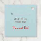 Heiße Kakaoweihe Geschenkanhänger (Rückseite)