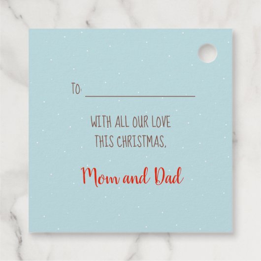 Heiße Kakaoweihe Geschenkanhänger (Rückseite)