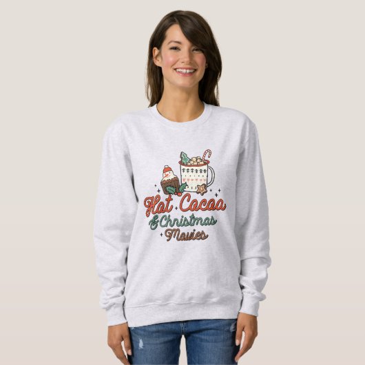 Heiße Kakaoweihnachtszeit + Filme Winter Sweatshirt (Vorne ganz)