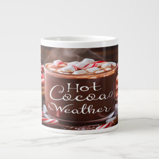 Heiße Kakaoweihnachtszeit Tasse mit Marshmallows u