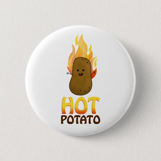 Heiße Kartoffel Button (Vorderseite)
