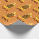 Heiße Kartoffel Geschenkpapier (Ecke)